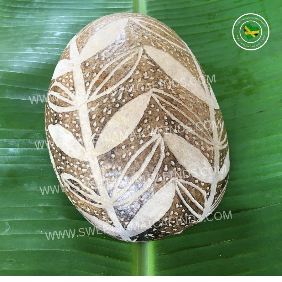 Calabash Bowl Plate, 'Leaf Vine' Design, Natural eco-friendly wooden bowl, Hand Carved