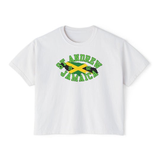 St. Andrew Jamaica Graphic Tee — Women's Boxy T‑shirt