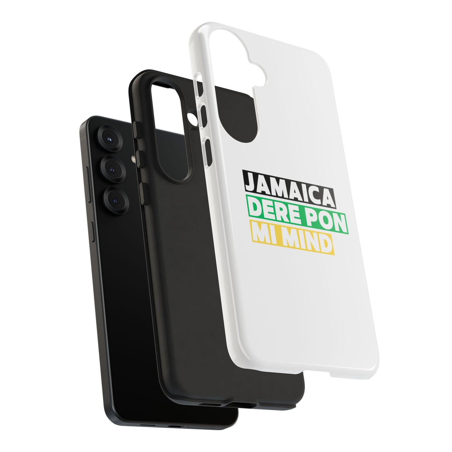 Jamaica Dere Pon Mi Mind Tough Phone Case — Jamaican Pride Protective Cover