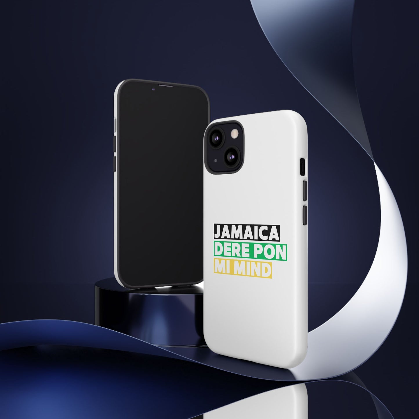 Jamaica Dere Pon Mi Mind Tough Phone Case — Jamaican Pride Protective Cover