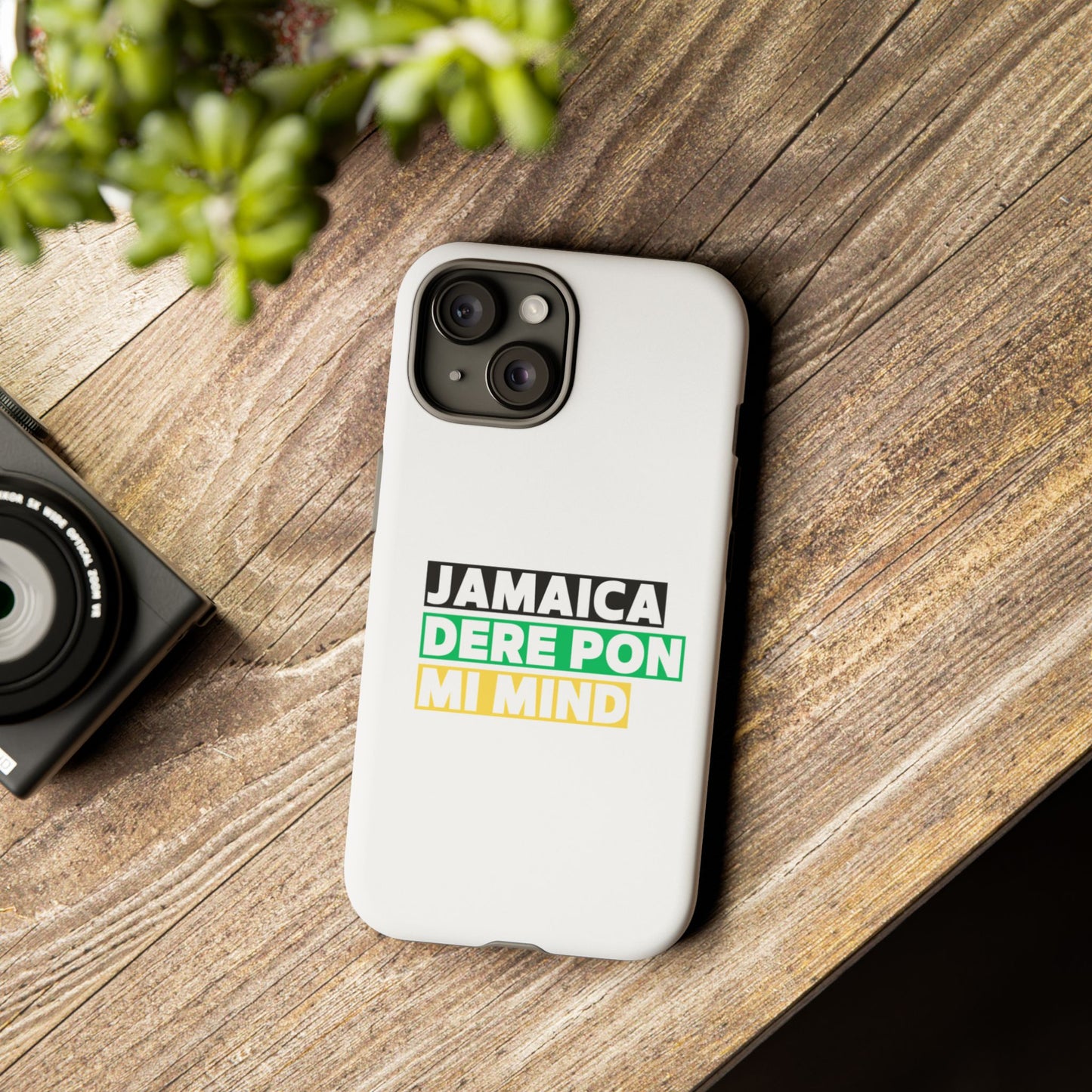 Jamaica Dere Pon Mi Mind Tough Phone Case — Jamaican Pride Protective Cover