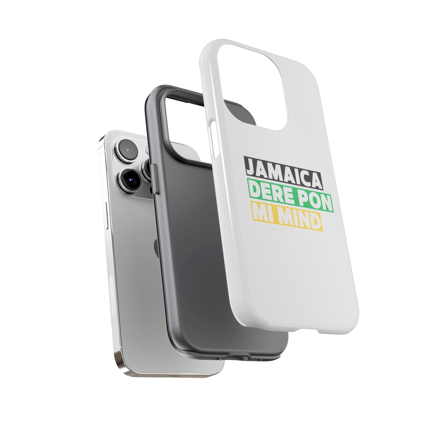 Jamaica Dere Pon Mi Mind Tough Phone Case — Jamaican Pride Protective Cover