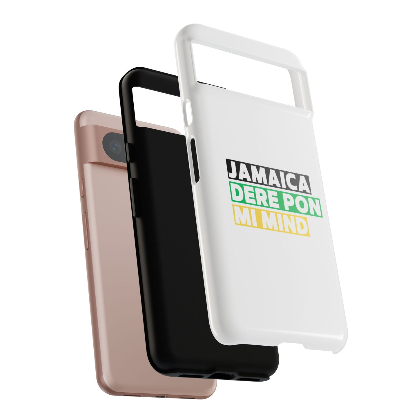 Jamaica Dere Pon Mi Mind Tough Phone Case — Jamaican Pride Protective Cover