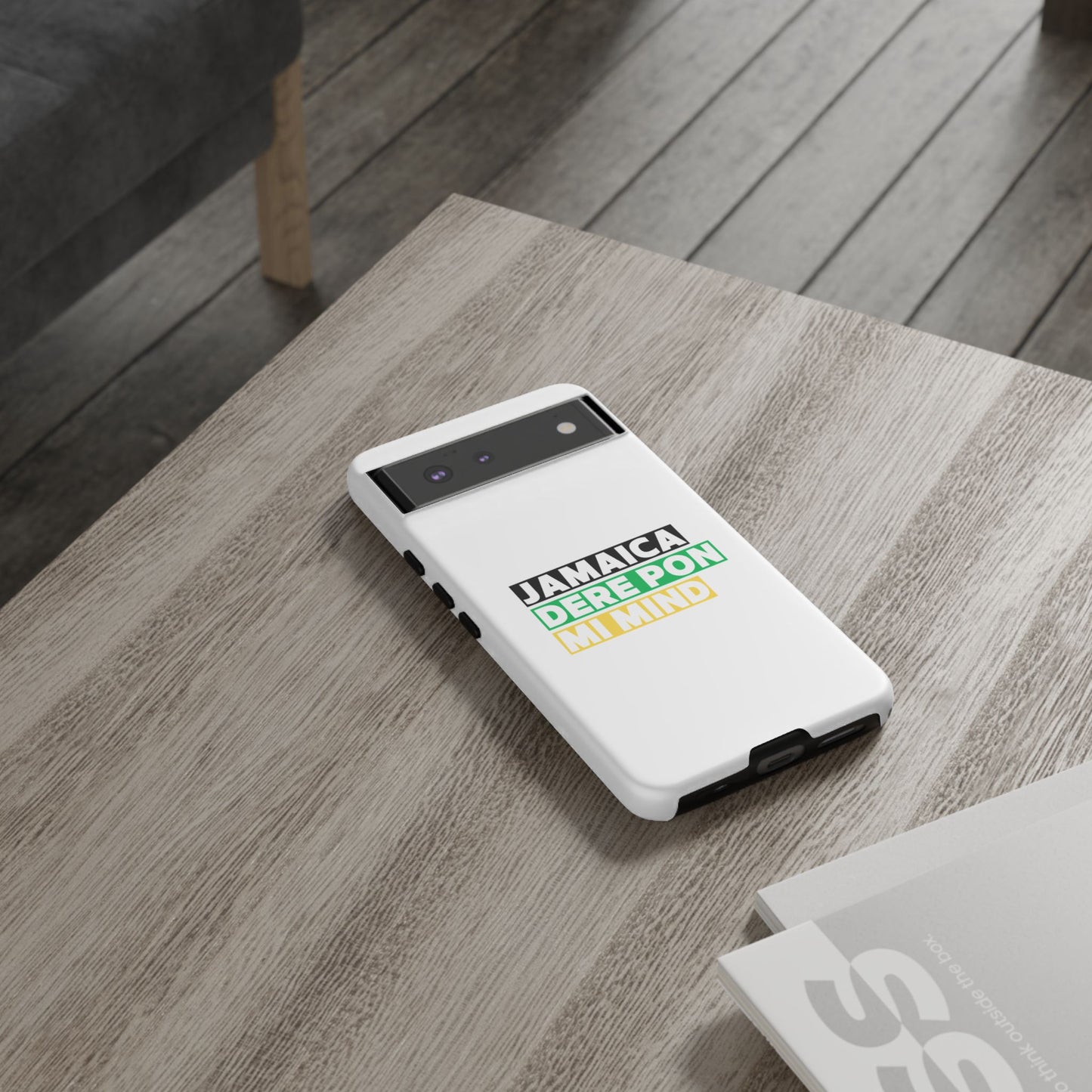 Jamaica Dere Pon Mi Mind Tough Phone Case — Jamaican Pride Protective Cover