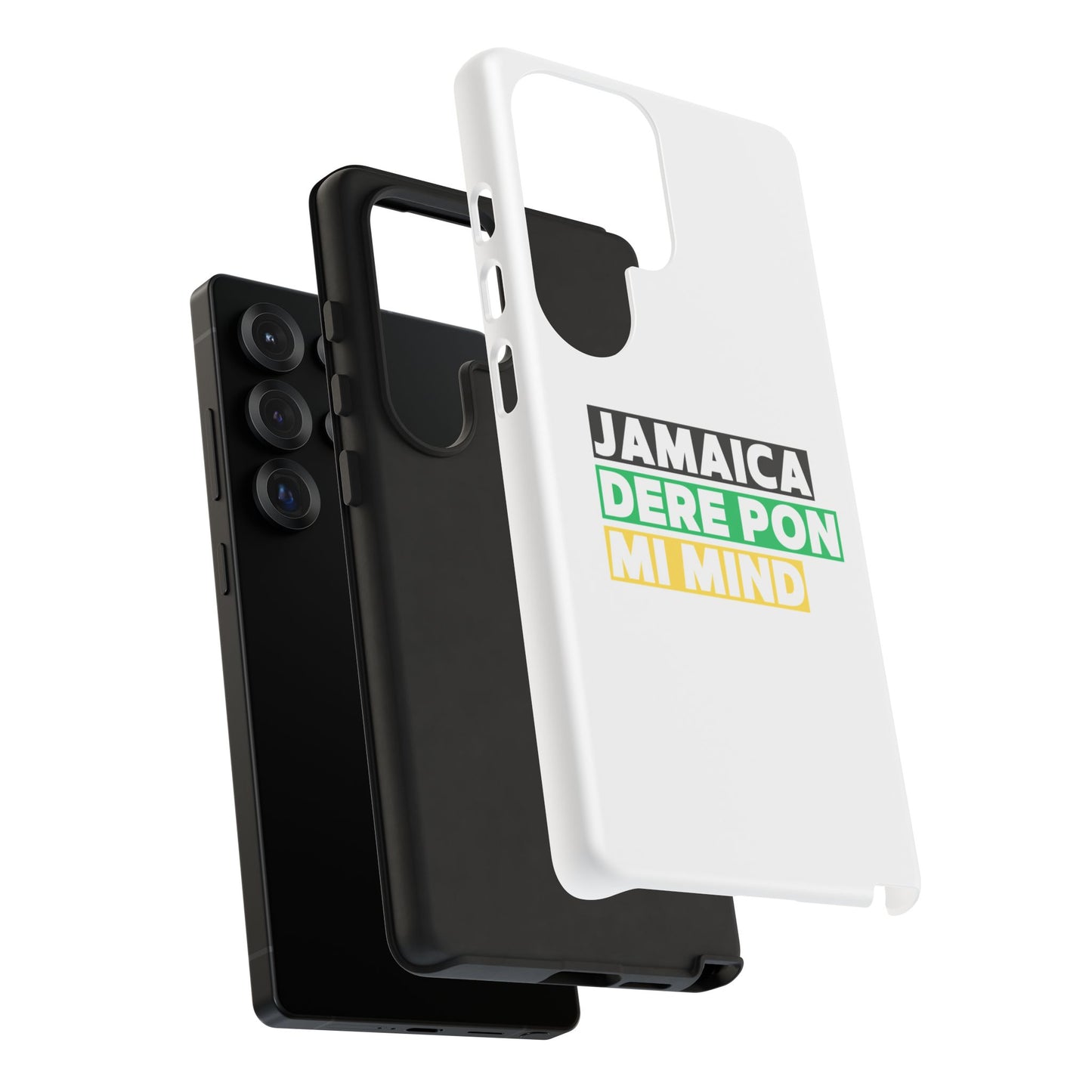 Jamaica Dere Pon Mi Mind Tough Phone Case — Jamaican Pride Protective Cover
