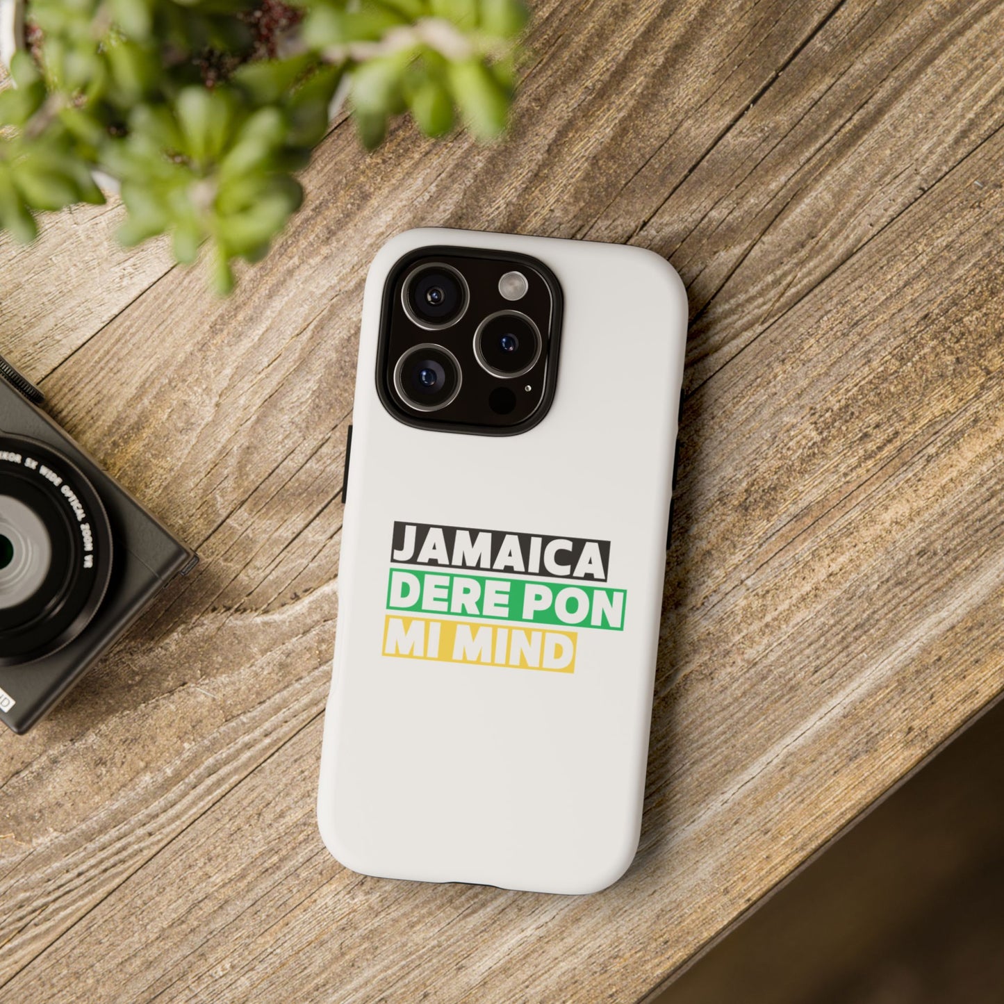 Jamaica Dere Pon Mi Mind Tough Phone Case — Jamaican Pride Protective Cover