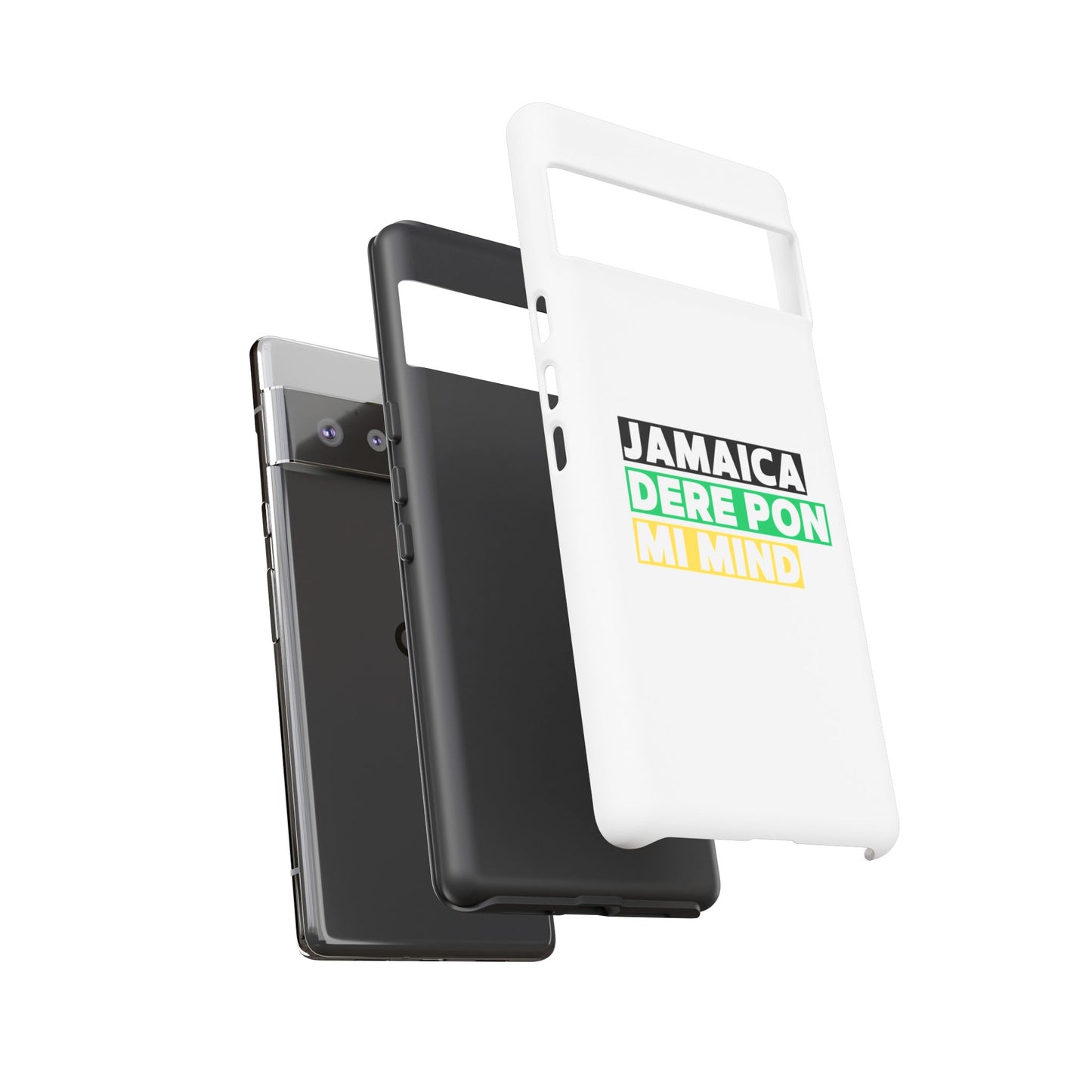 Jamaica Dere Pon Mi Mind Tough Phone Case — Jamaican Pride Protective Cover