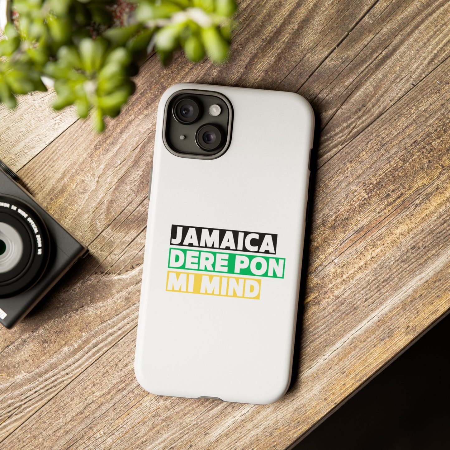 Jamaica Dere Pon Mi Mind Tough Phone Case — Jamaican Pride Protective Cover