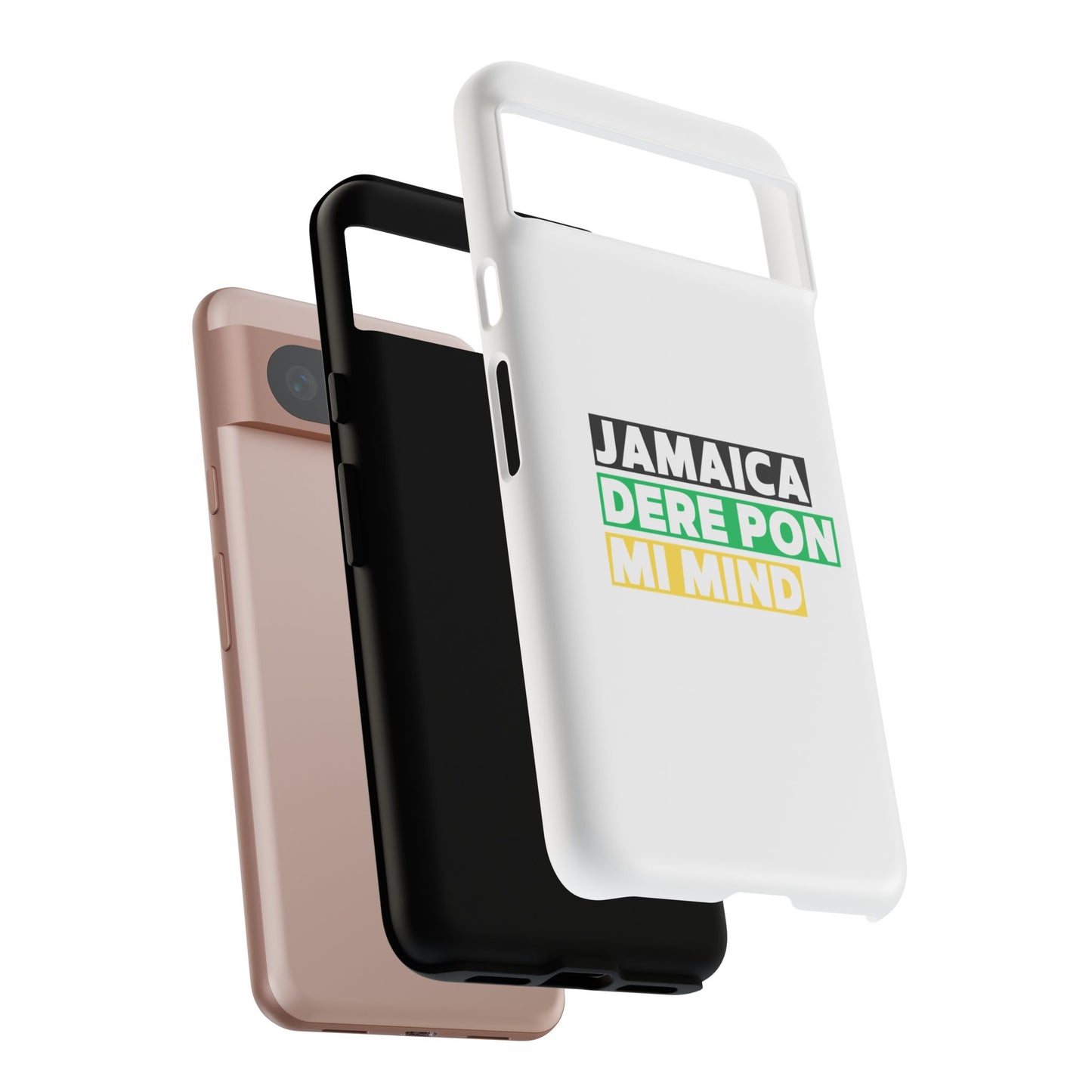 Jamaica Dere Pon Mi Mind Tough Phone Case — Jamaican Pride Protective Cover