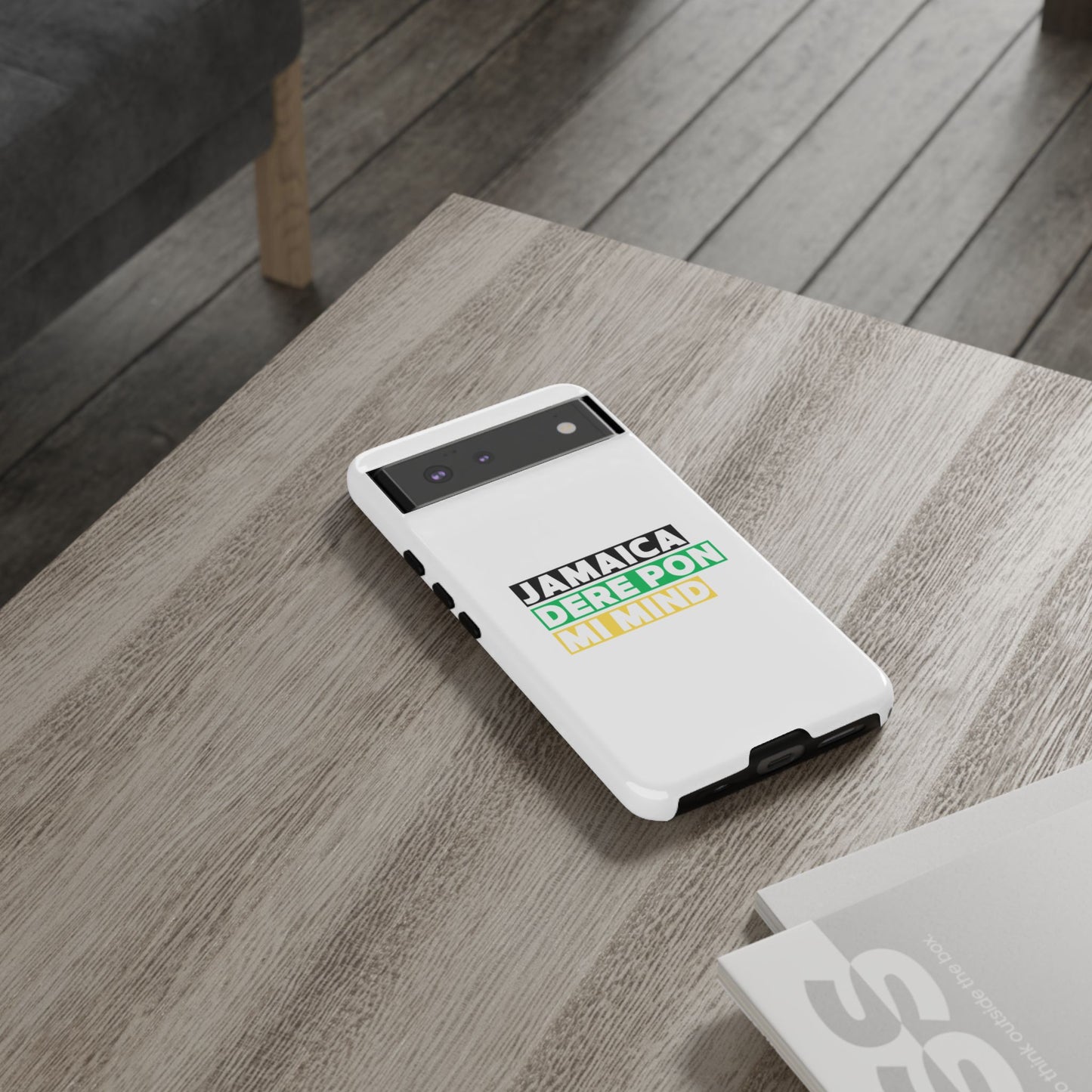 Jamaica Dere Pon Mi Mind Tough Phone Case — Jamaican Pride Protective Cover