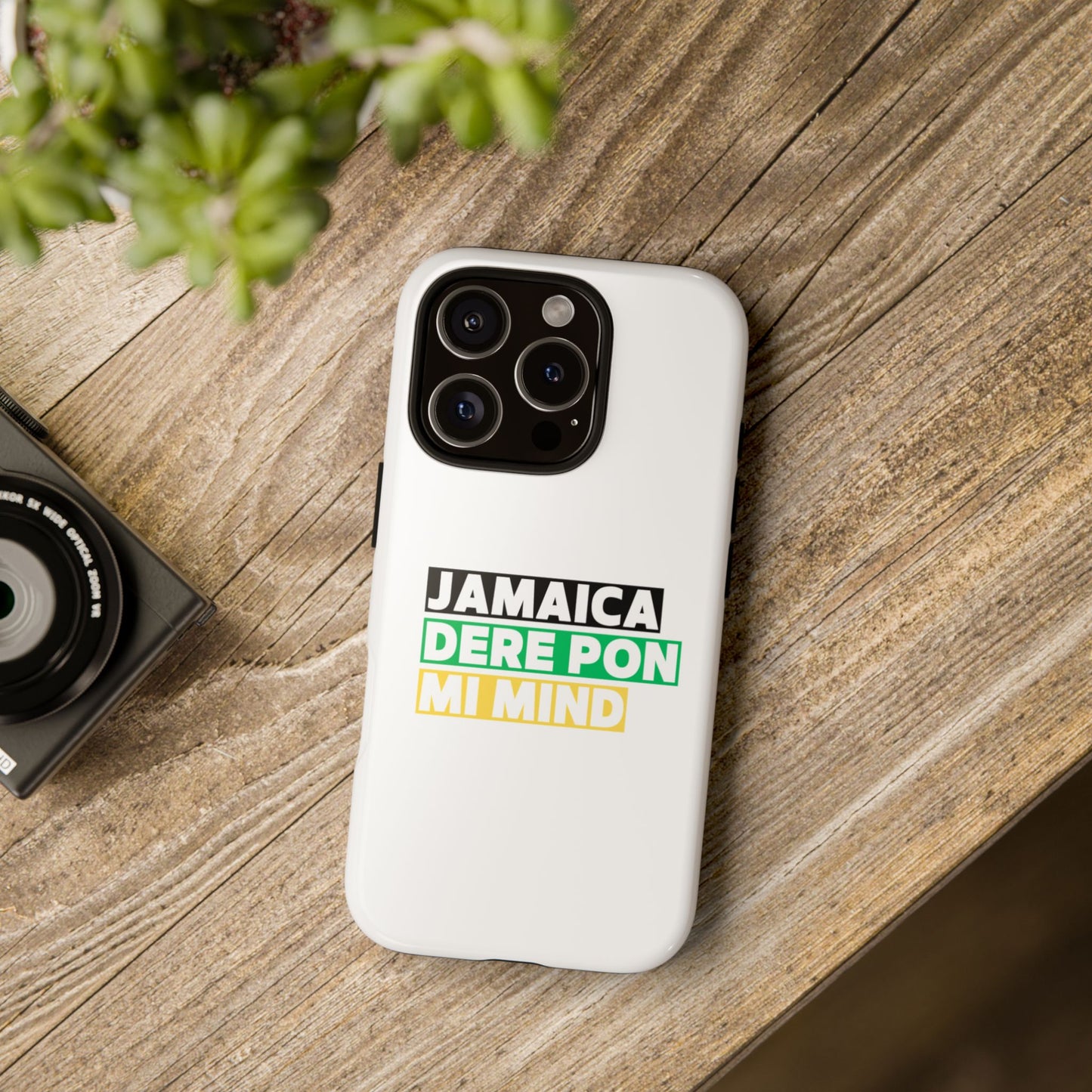 Jamaica Dere Pon Mi Mind Tough Phone Case — Jamaican Pride Protective Cover
