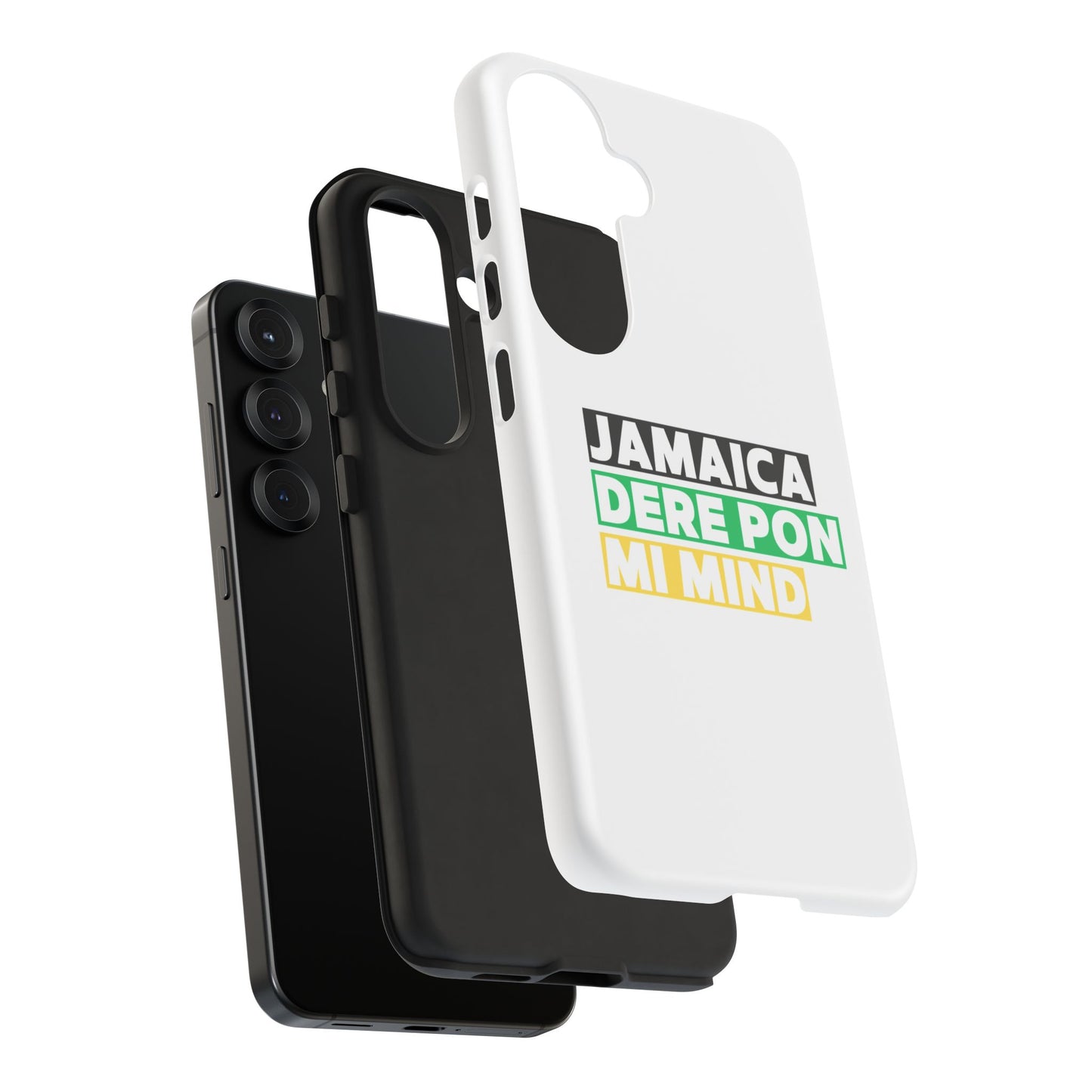 Jamaica Dere Pon Mi Mind Tough Phone Case — Jamaican Pride Protective Cover