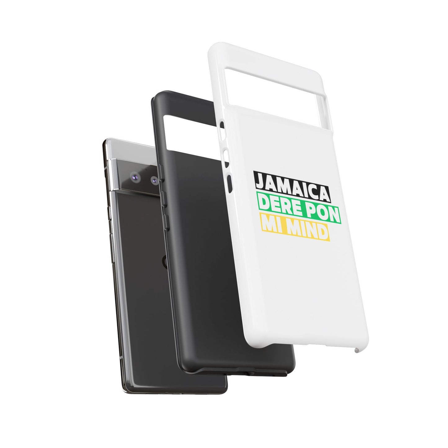 Jamaica Dere Pon Mi Mind Tough Phone Case — Jamaican Pride Protective Cover