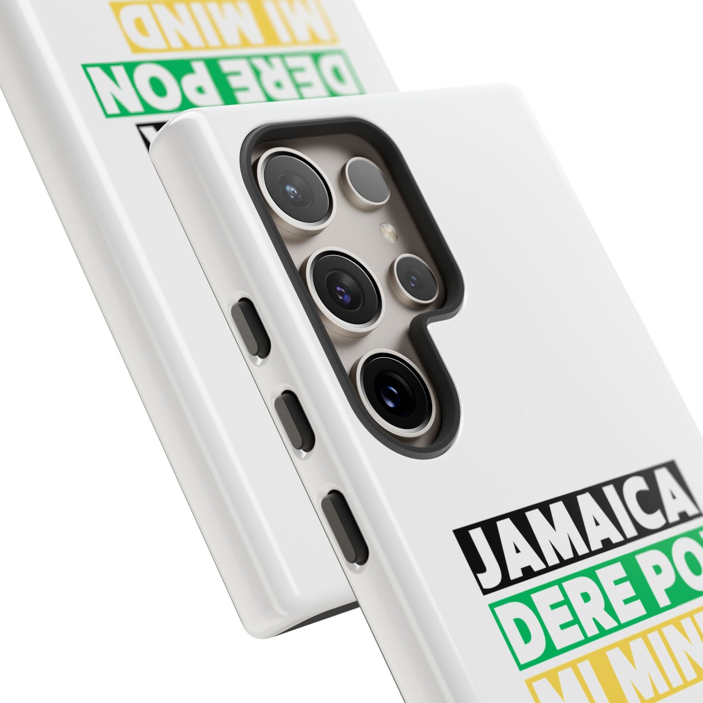Jamaica Dere Pon Mi Mind Tough Phone Case — Jamaican Pride Protective Cover