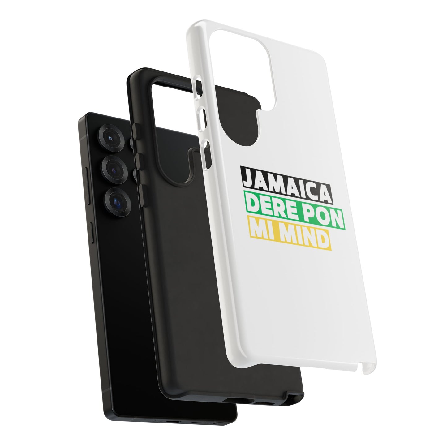 Jamaica Dere Pon Mi Mind Tough Phone Case — Jamaican Pride Protective Cover