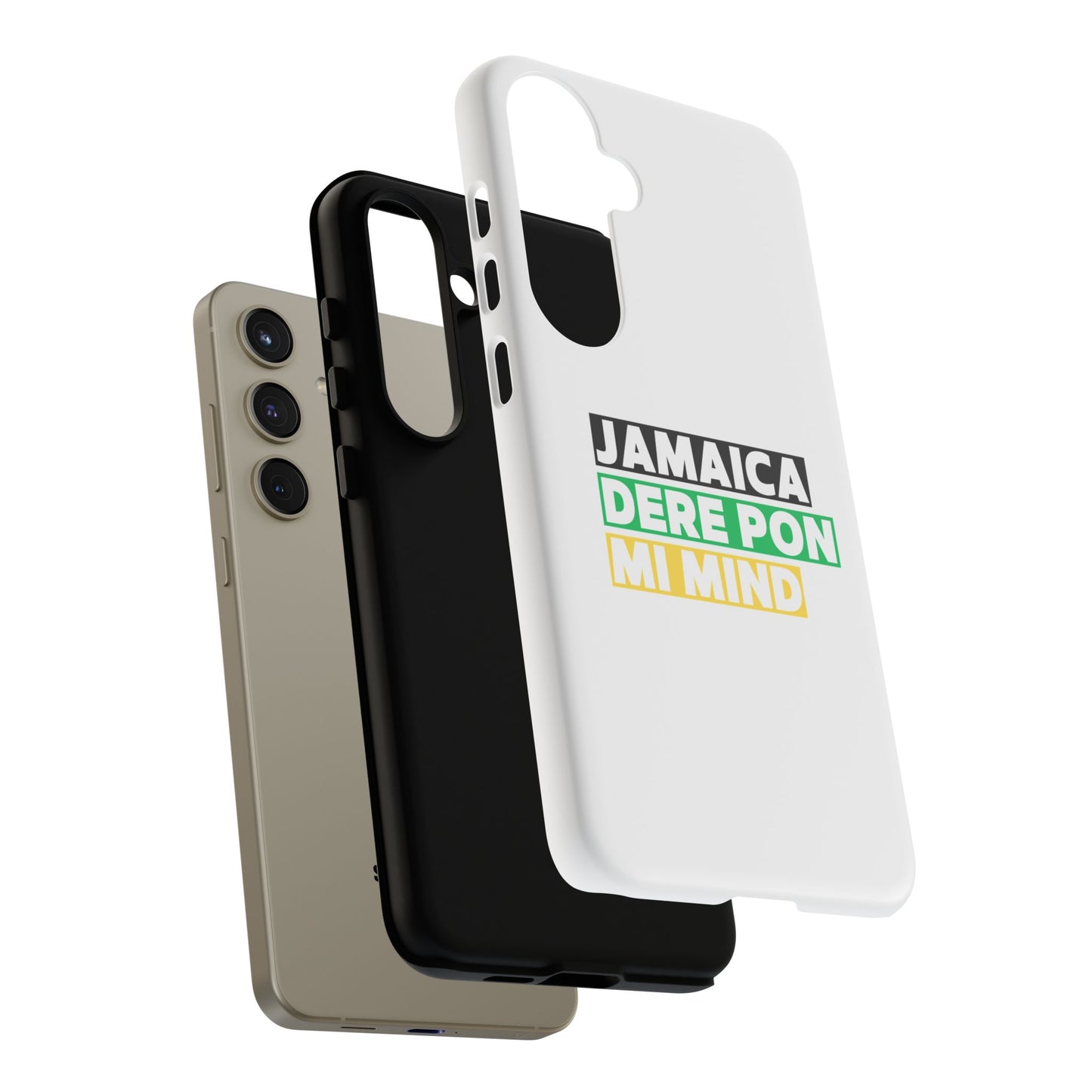 Jamaica Dere Pon Mi Mind Tough Phone Case — Jamaican Pride Protective Cover