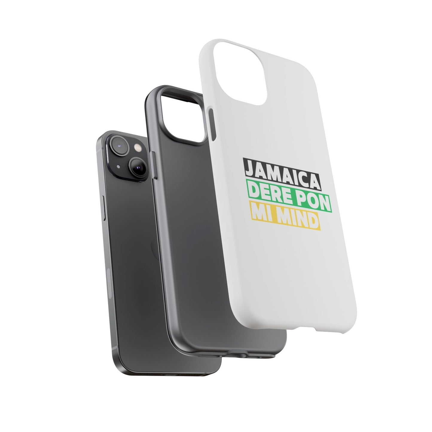 Jamaica Dere Pon Mi Mind Tough Phone Case — Jamaican Pride Protective Cover