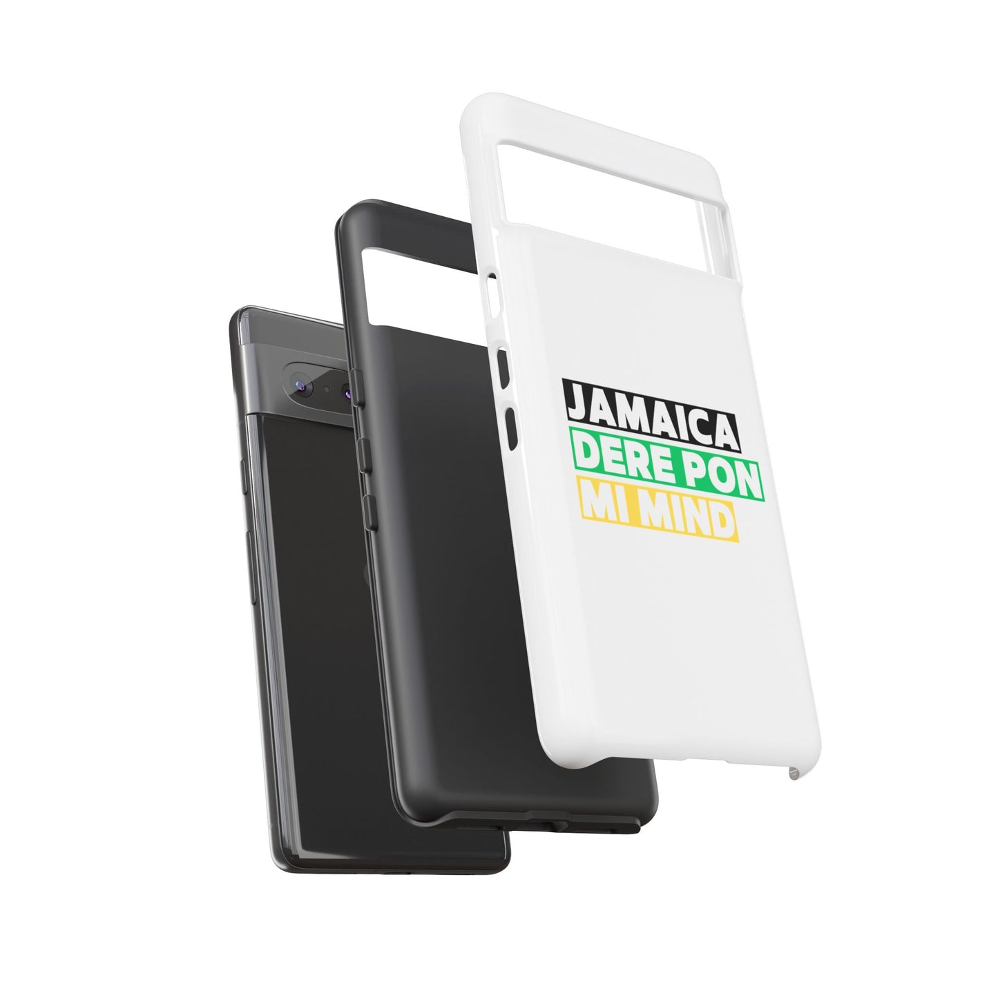 Jamaica Dere Pon Mi Mind Tough Phone Case — Jamaican Pride Protective Cover