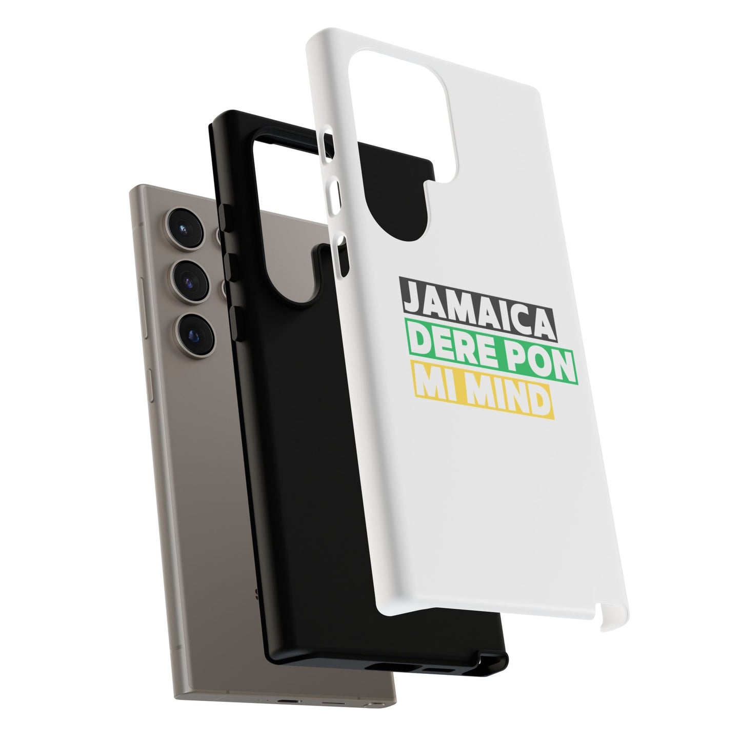 Jamaica Dere Pon Mi Mind Tough Phone Case — Jamaican Pride Protective Cover