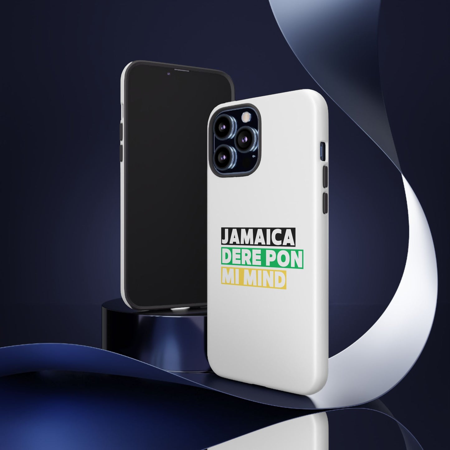 Jamaica Dere Pon Mi Mind Tough Phone Case — Jamaican Pride Protective Cover