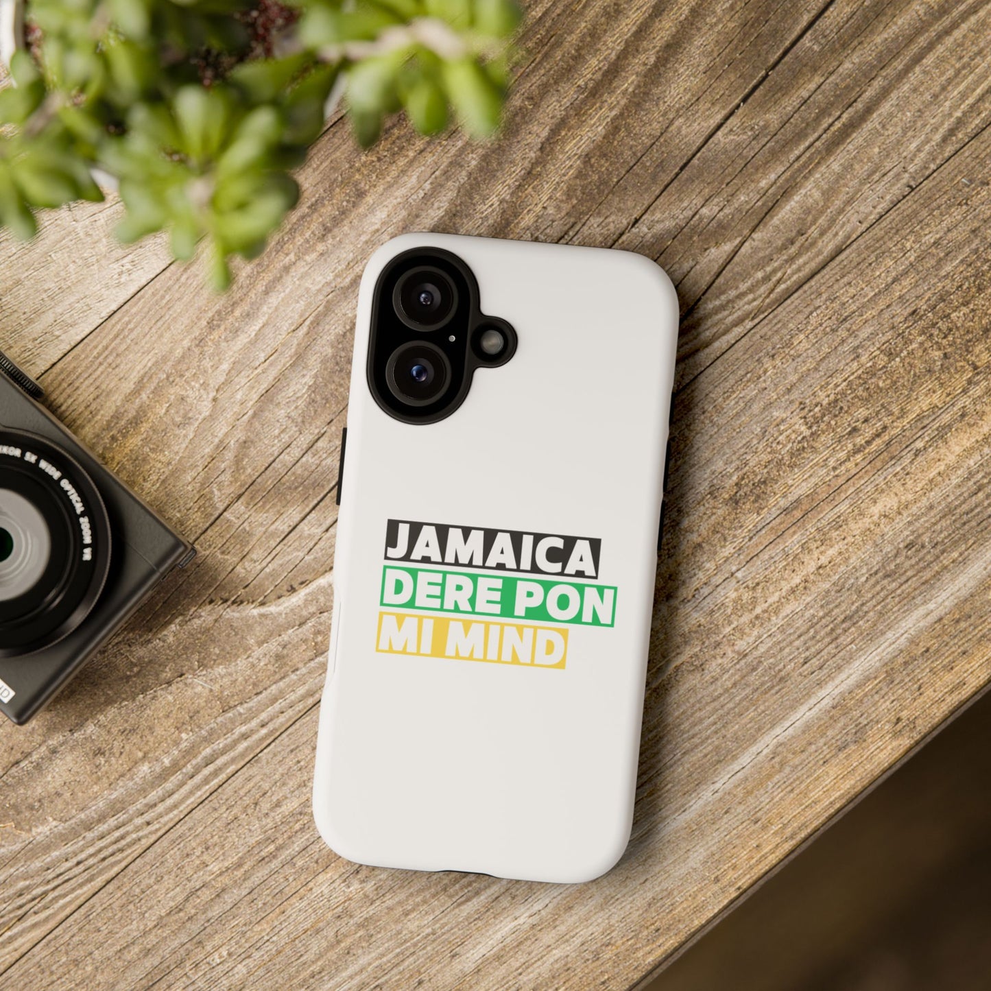 Jamaica Dere Pon Mi Mind Tough Phone Case — Jamaican Pride Protective Cover