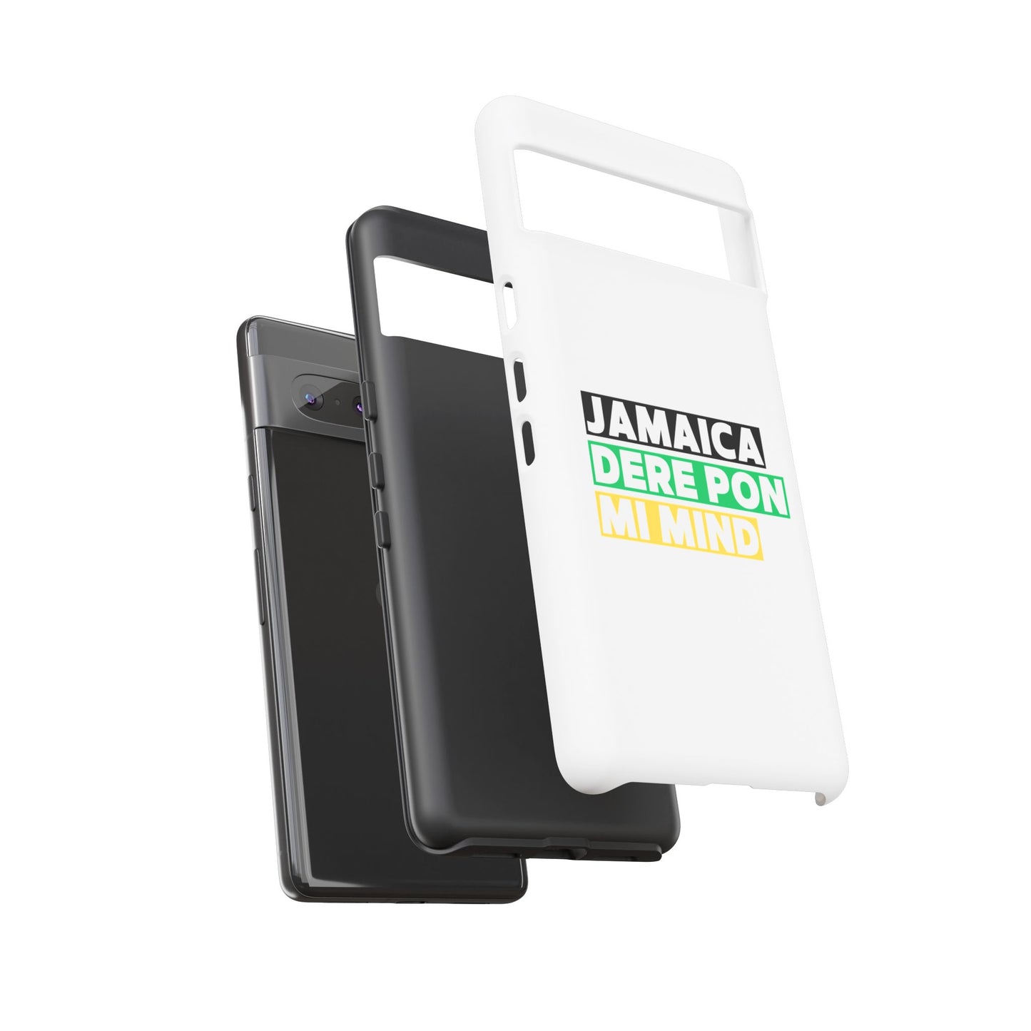 Jamaica Dere Pon Mi Mind Tough Phone Case — Jamaican Pride Protective Cover
