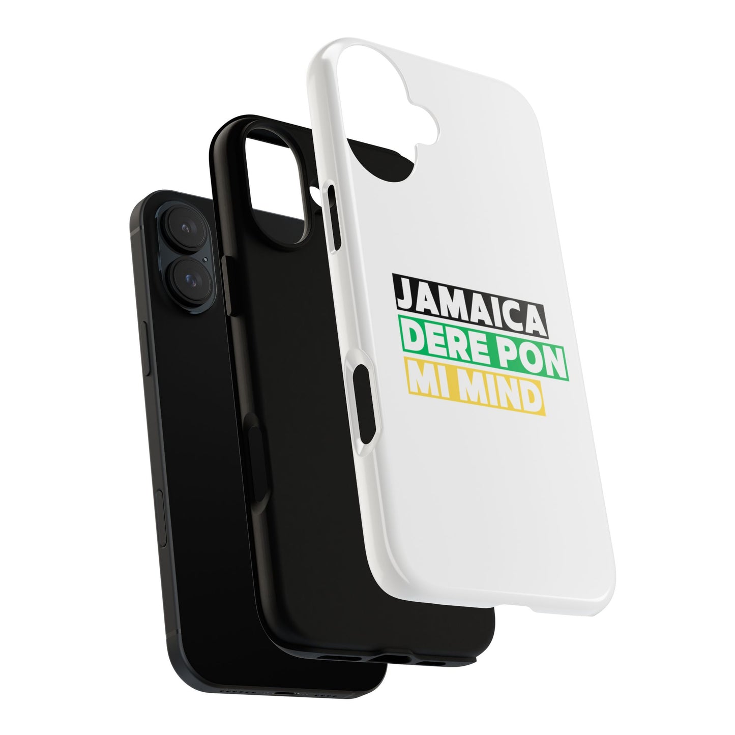 Jamaica Dere Pon Mi Mind Tough Phone Case — Jamaican Pride Protective Cover