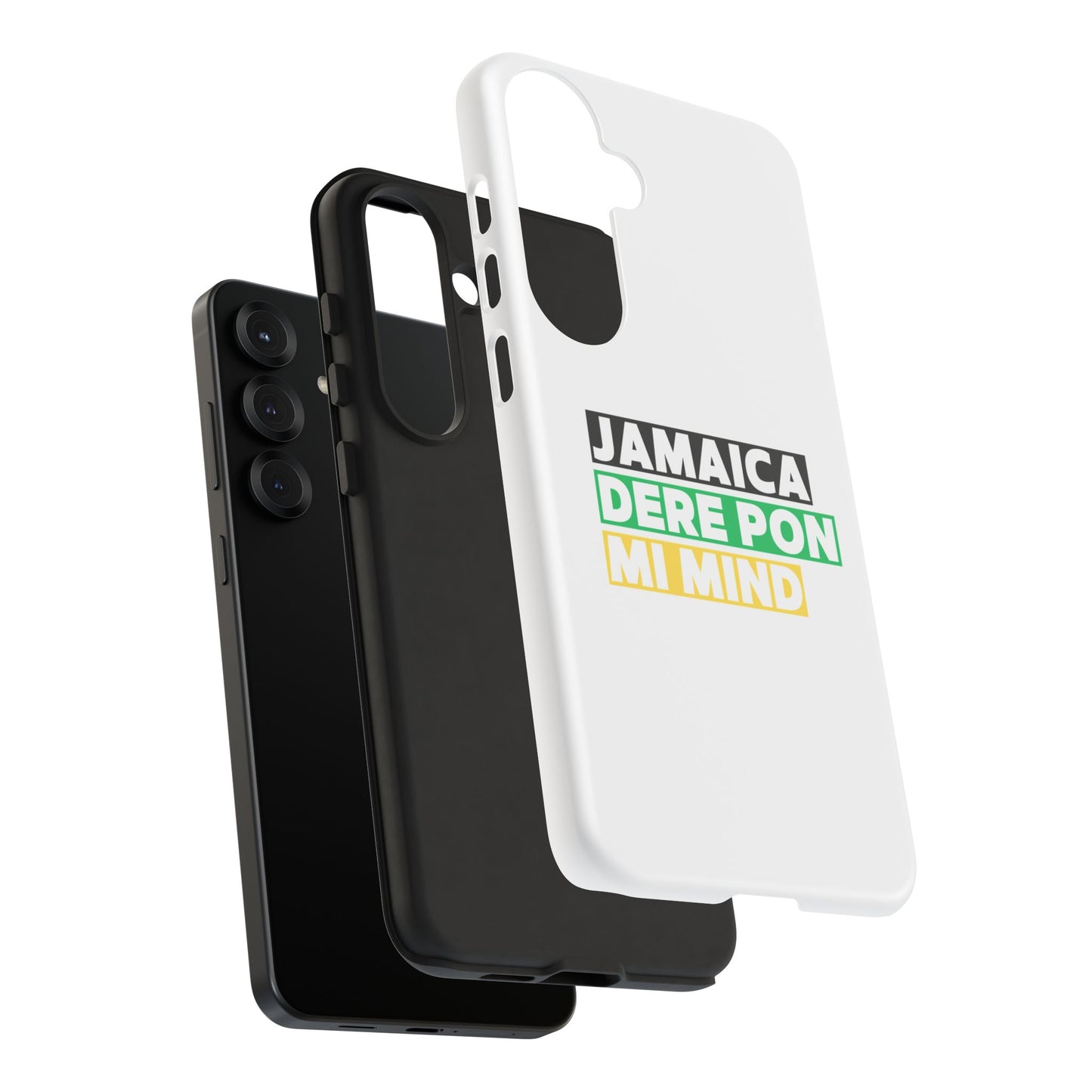 Jamaica Dere Pon Mi Mind Tough Phone Case — Jamaican Pride Protective Cover