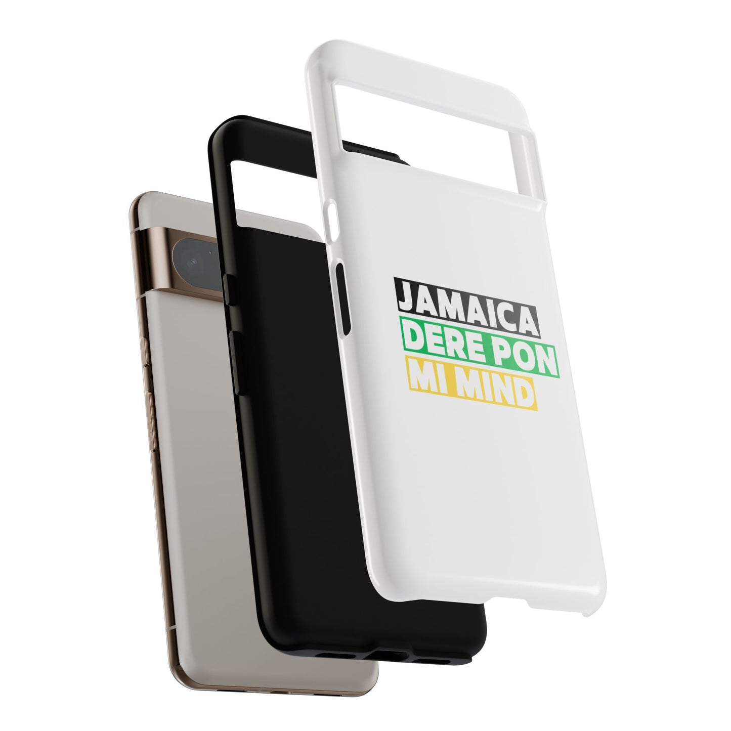 Jamaica Dere Pon Mi Mind Tough Phone Case — Jamaican Pride Protective Cover