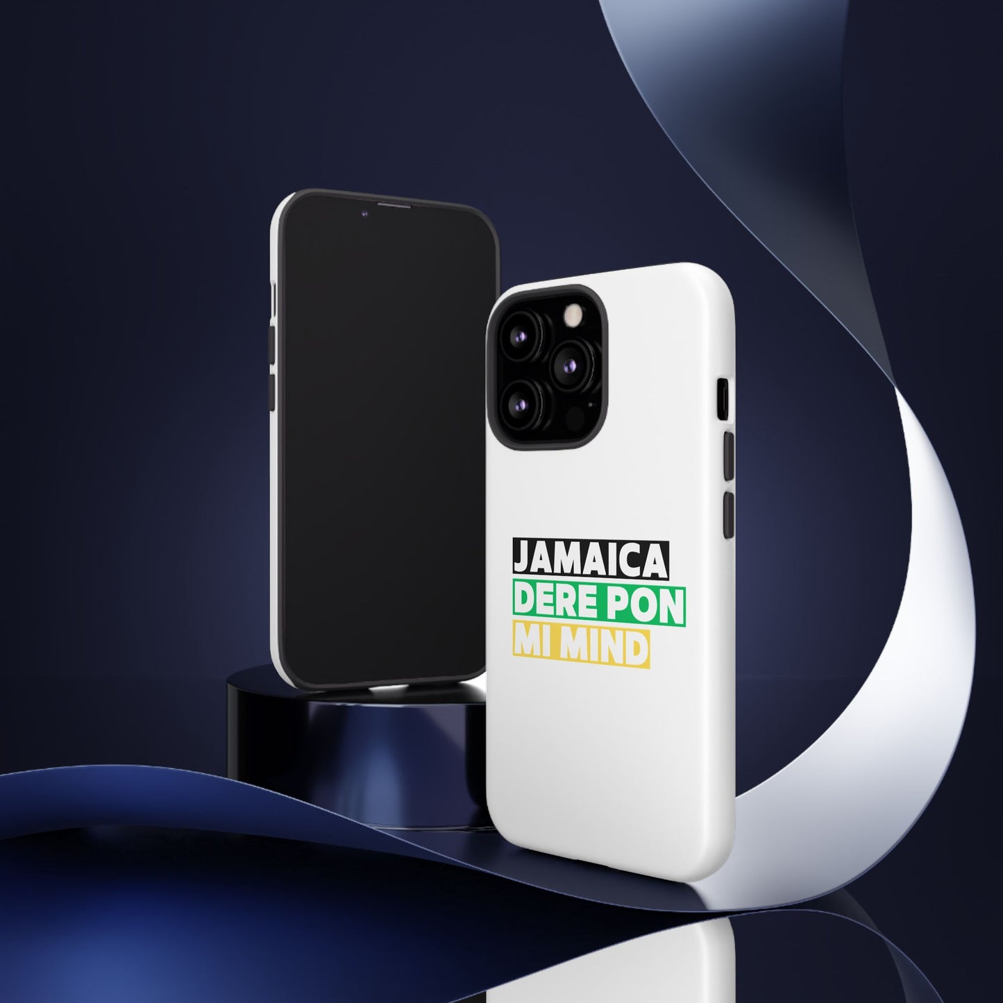 Jamaica Dere Pon Mi Mind Tough Phone Case — Jamaican Pride Protective Cover