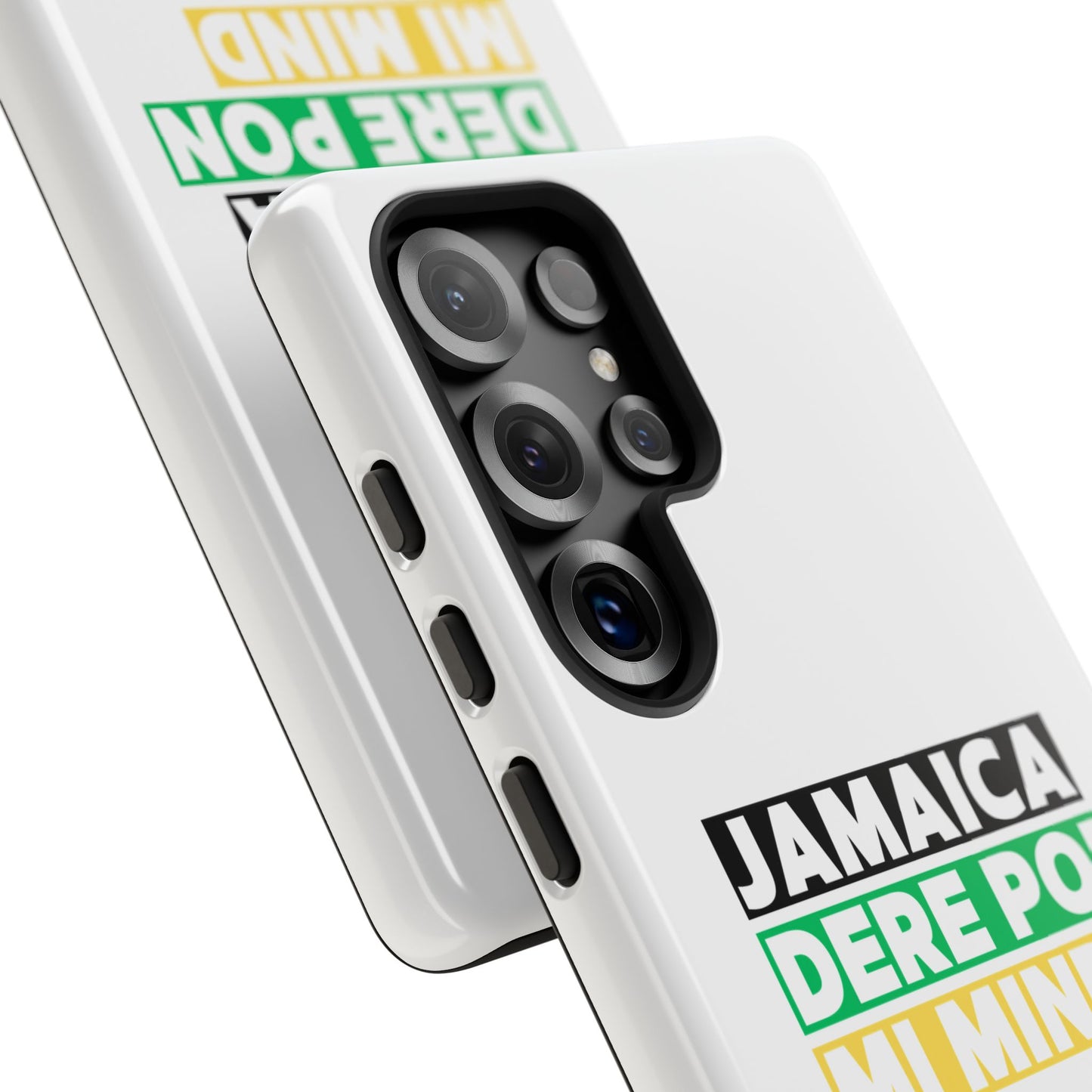 Jamaica Dere Pon Mi Mind Tough Phone Case — Jamaican Pride Protective Cover