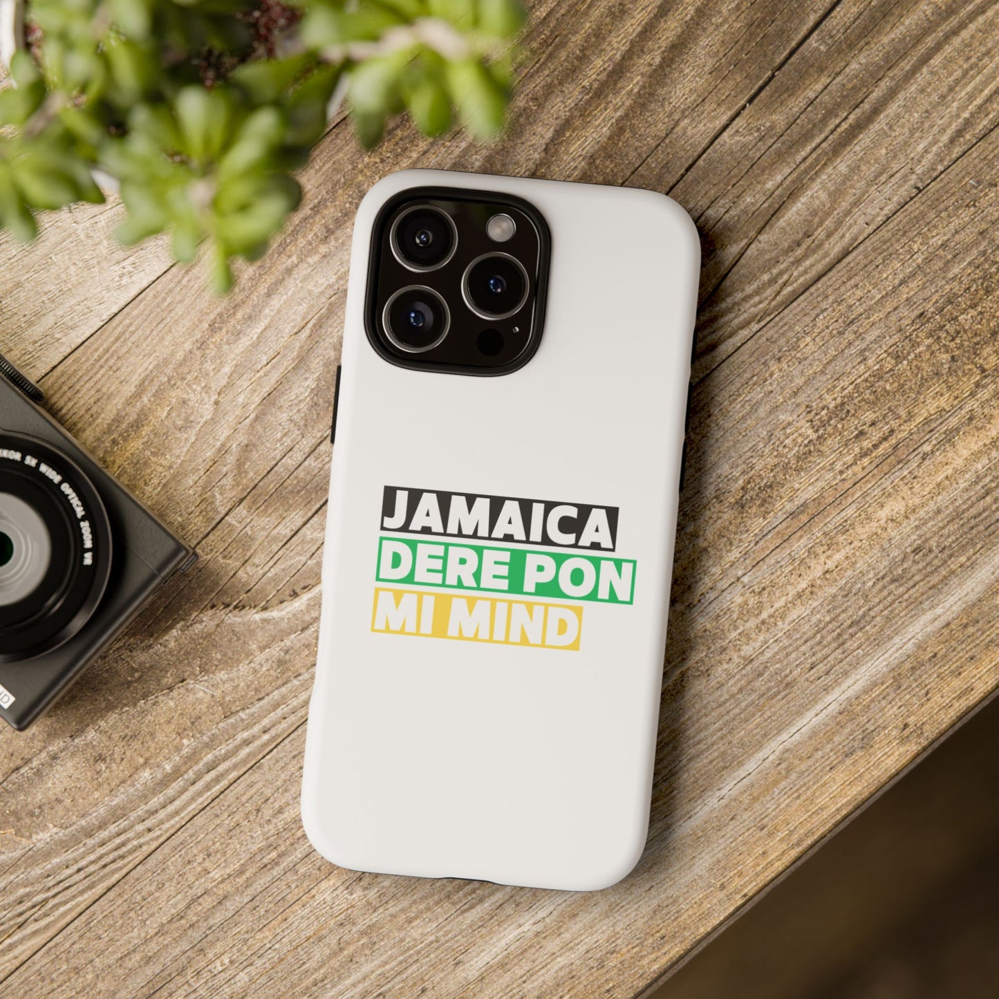 Jamaica Dere Pon Mi Mind Tough Phone Case — Jamaican Pride Protective Cover