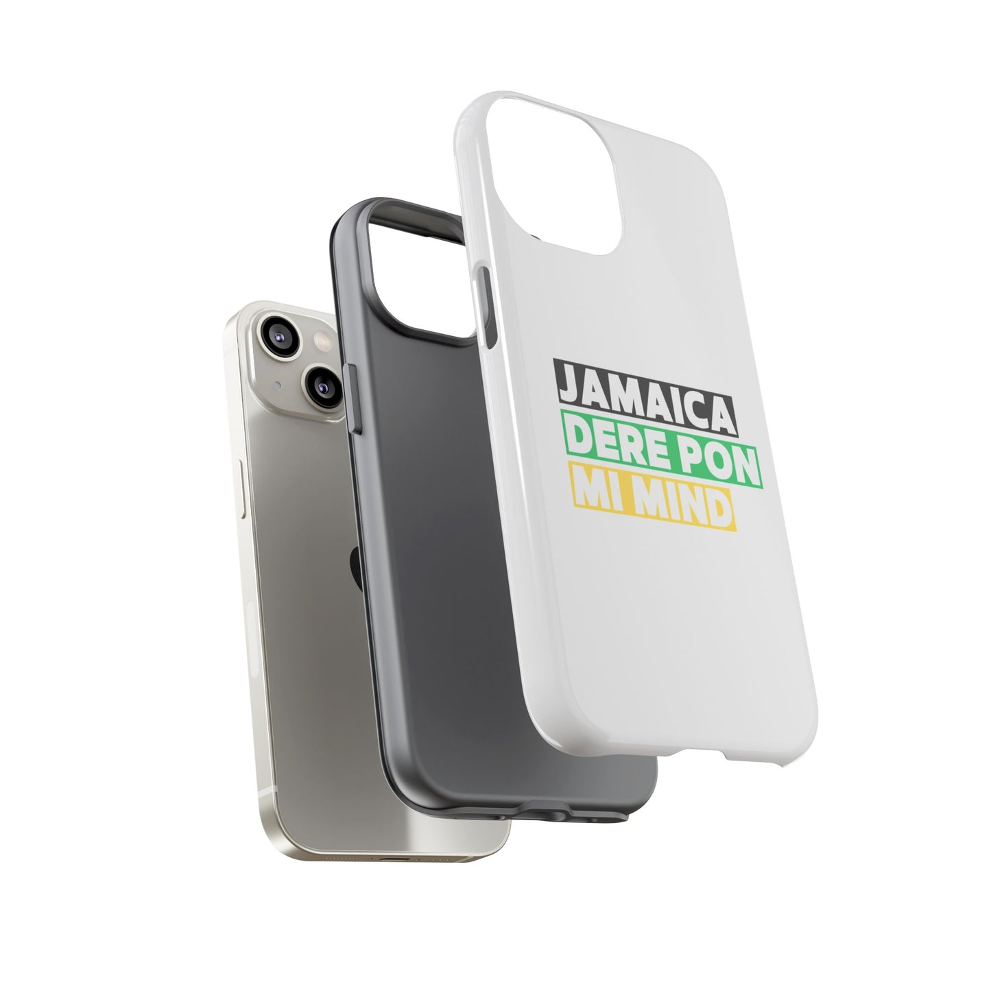 Jamaica Dere Pon Mi Mind Tough Phone Case — Jamaican Pride Protective Cover