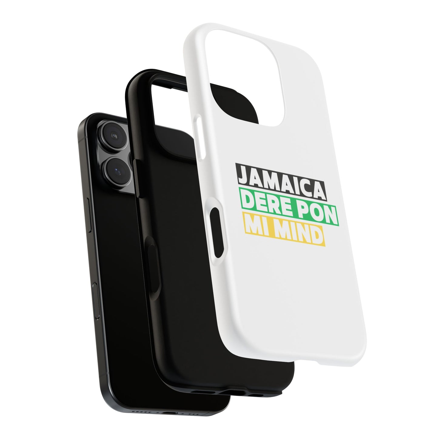 Jamaica Dere Pon Mi Mind Tough Phone Case — Jamaican Pride Protective Cover