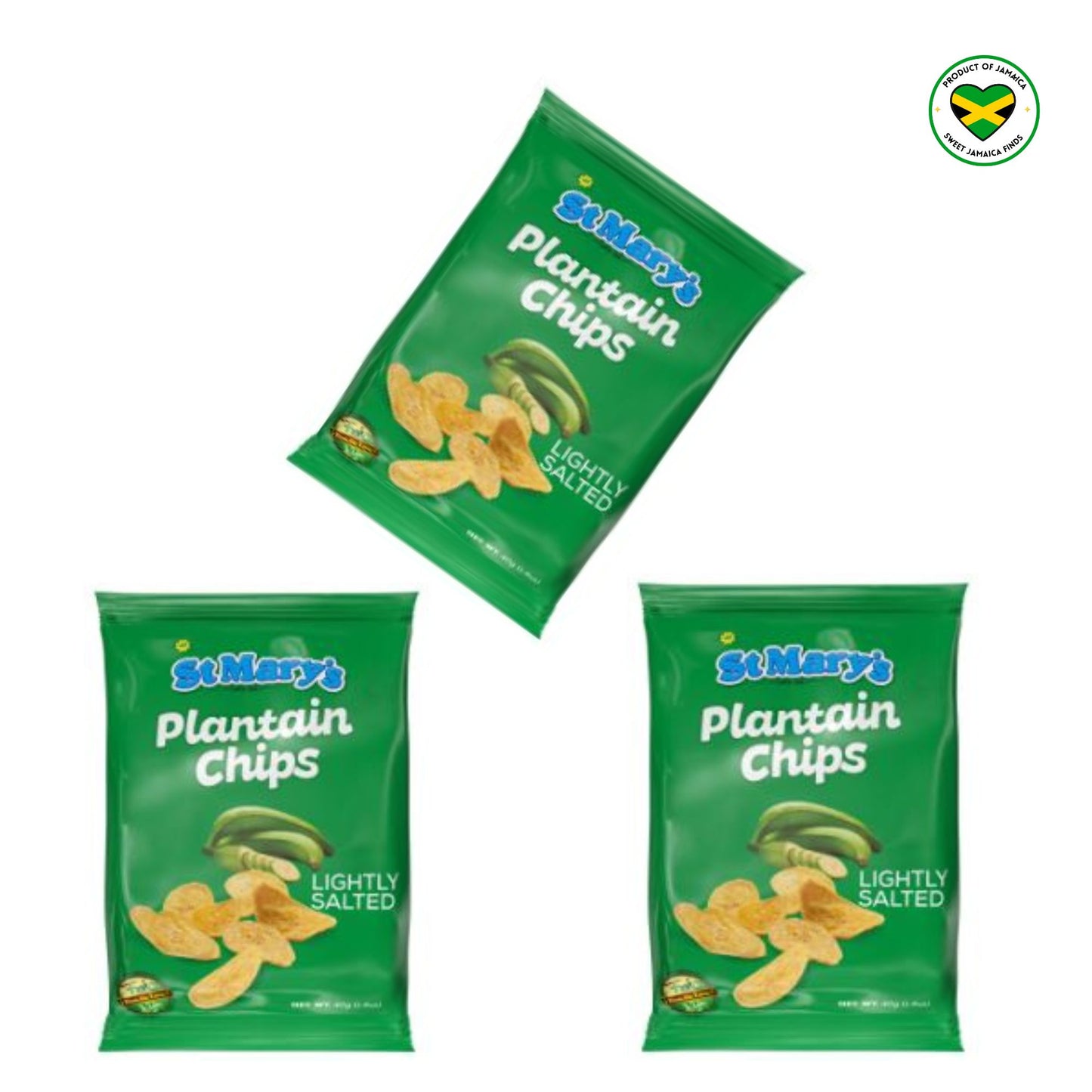 St. Mary's Plantain Chips Lightly Salted  (multi-pack)