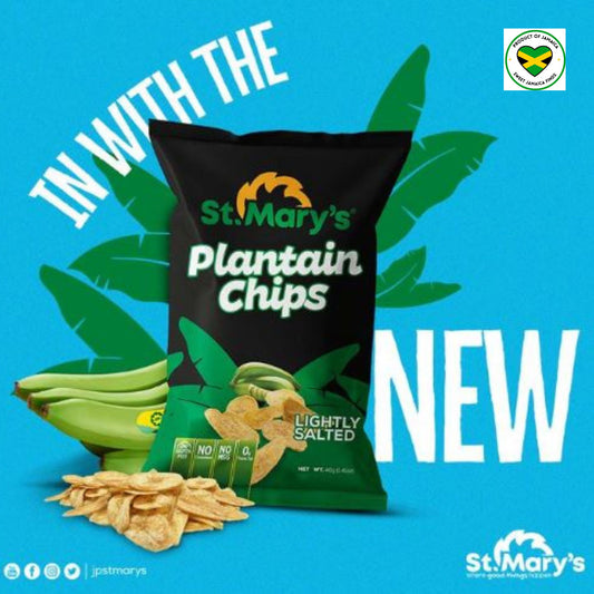 St. Mary's Plantain Chips Lightly Salted  (multi-pack)